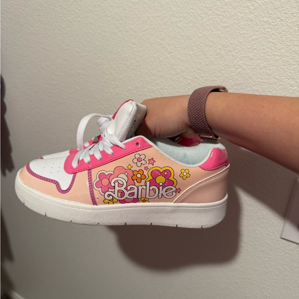 Barbie Pink and White Retro Sneakers